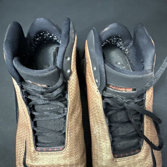 Nike Zoom HyperFlight Premium Gold Lion Basketball Shoes 587561-900 Sz 9 - Picture 10 of 11